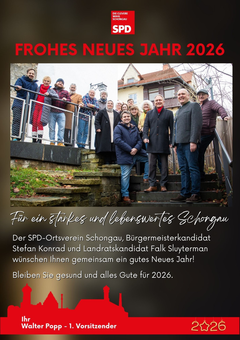 Neujahrgrüße 2026 Plakat