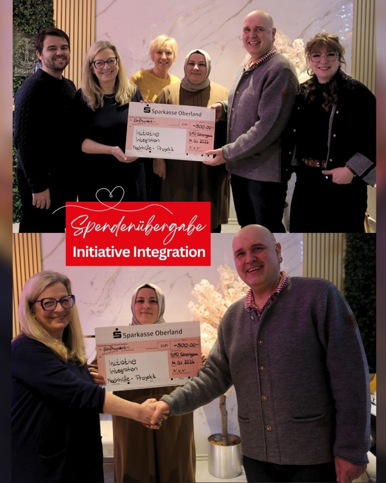 Spendenübergabe Initiative Integration